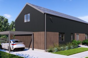 Dom prefabrykowany Sole 100 z poddaszem 1