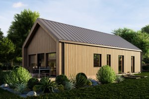 Dom prefabrykowany Sole 94 drewno z wypustem 5