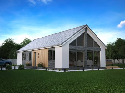 dom prefabrykowany - projekt Sole 100